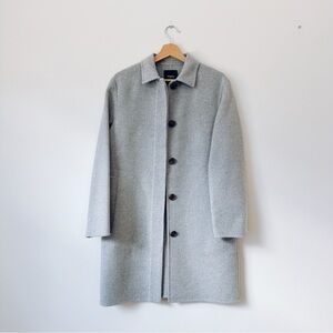 Theory Grey Wool Cashmere Coat